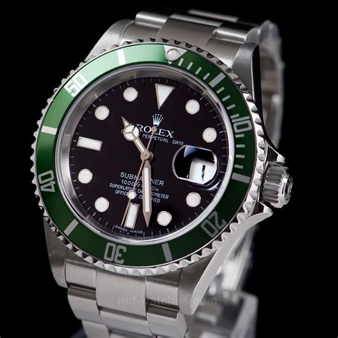 rolex submariner date grün|rolex submariner green bezel price.